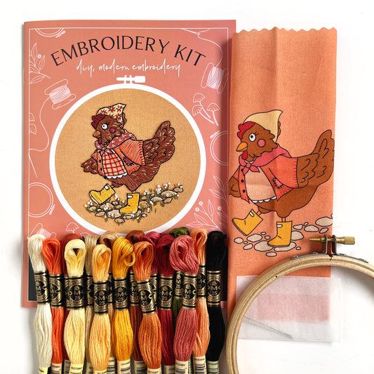 Henrietta The Hen Embroidery Kit