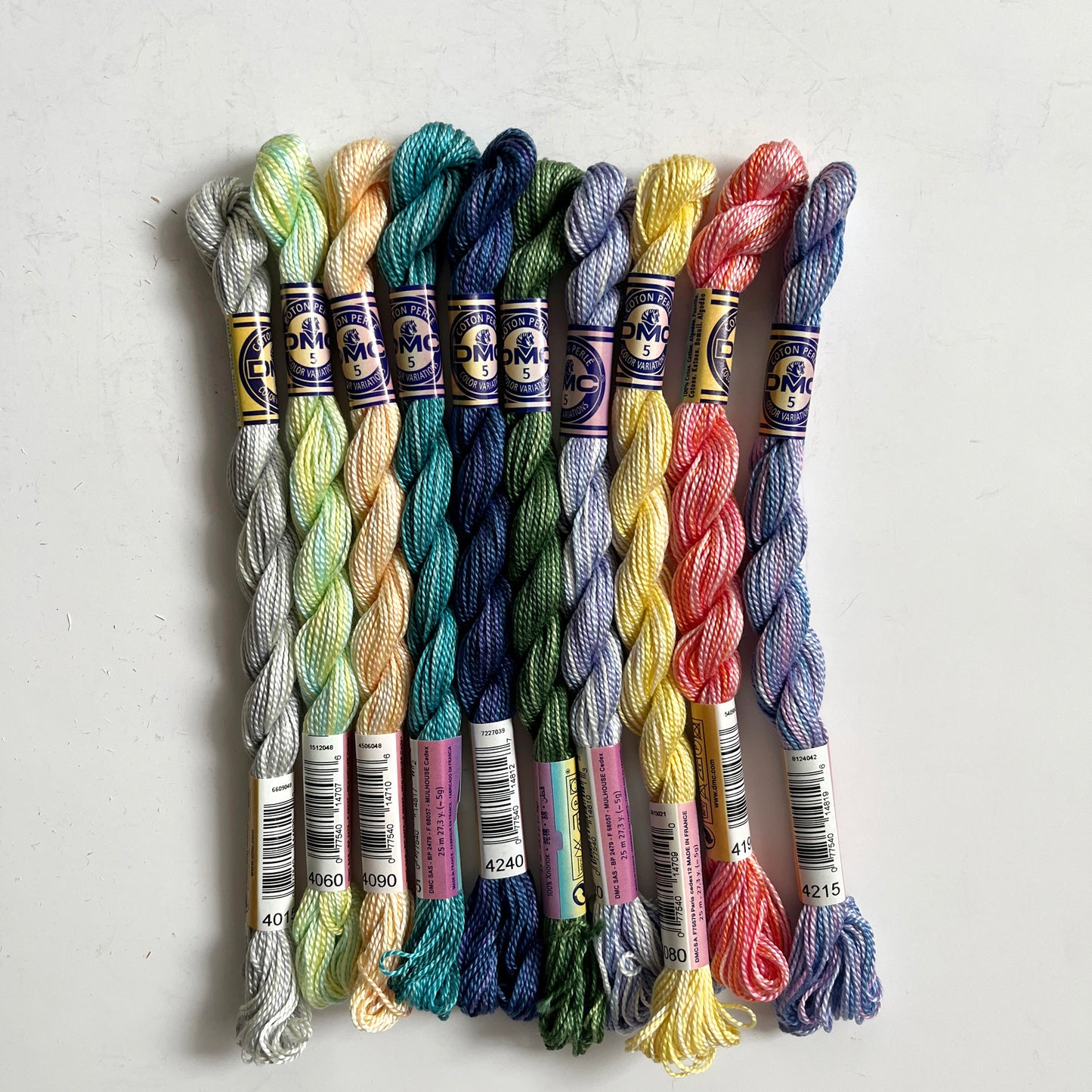 A bundle of perle cotton thread