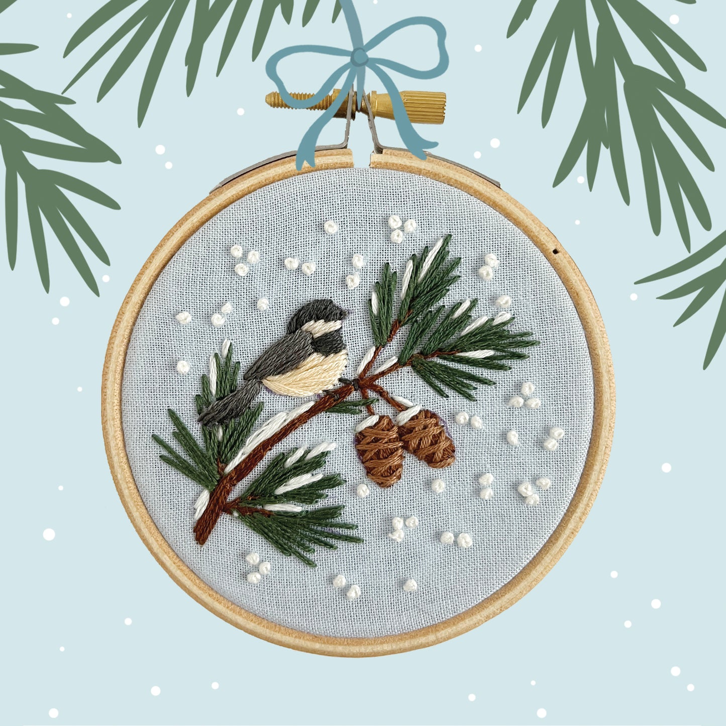 Chickadee Holiday Ornament Mini-Kit