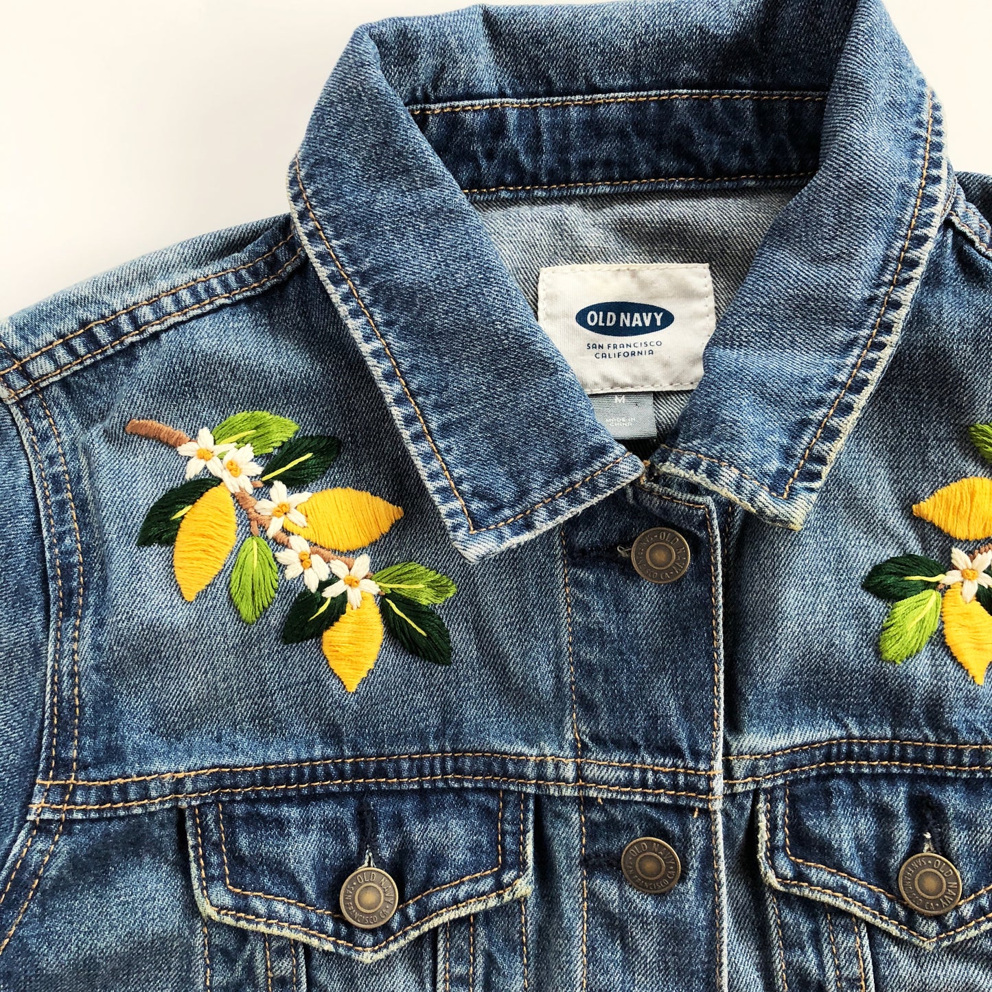 Lemons and Florals Stick and Stitch Embroidery Designs