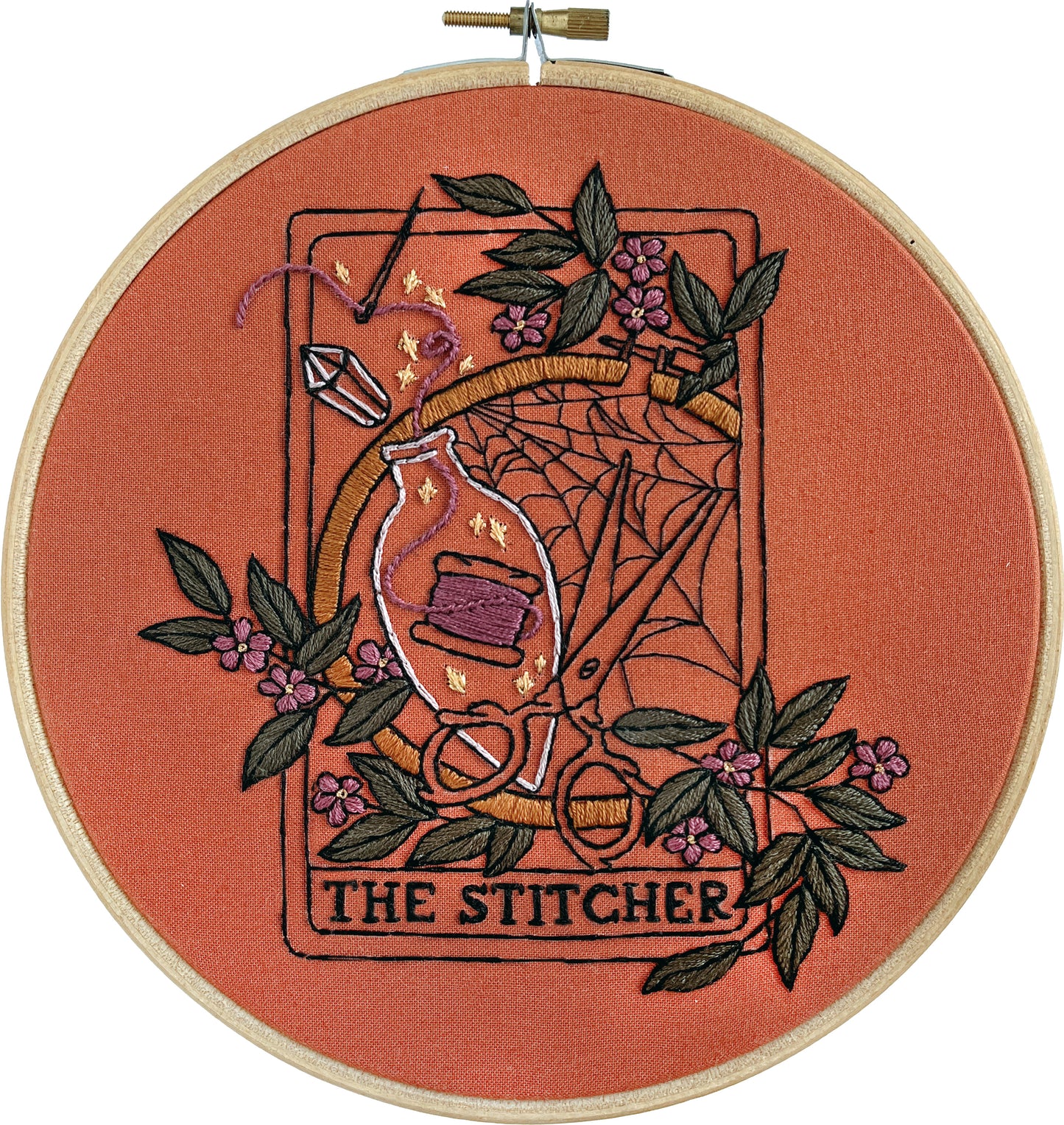 Printed Fabric Only - The Stitcher - 7" Hoop