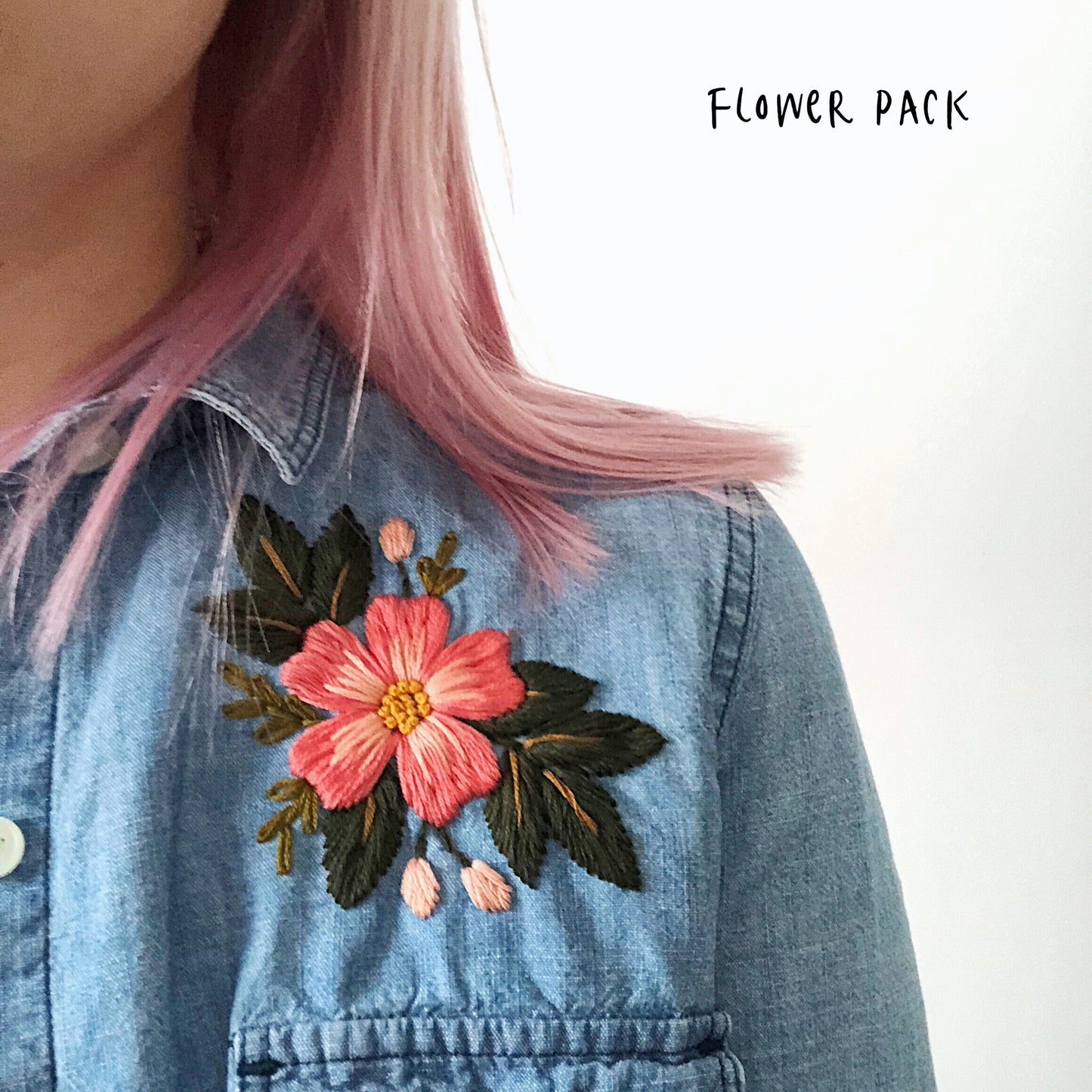 Stick and Stitch Embroidery Designs, Stick-on embroidery patterns, embroidery transfers, modern embroidery kit, needlepoint kit