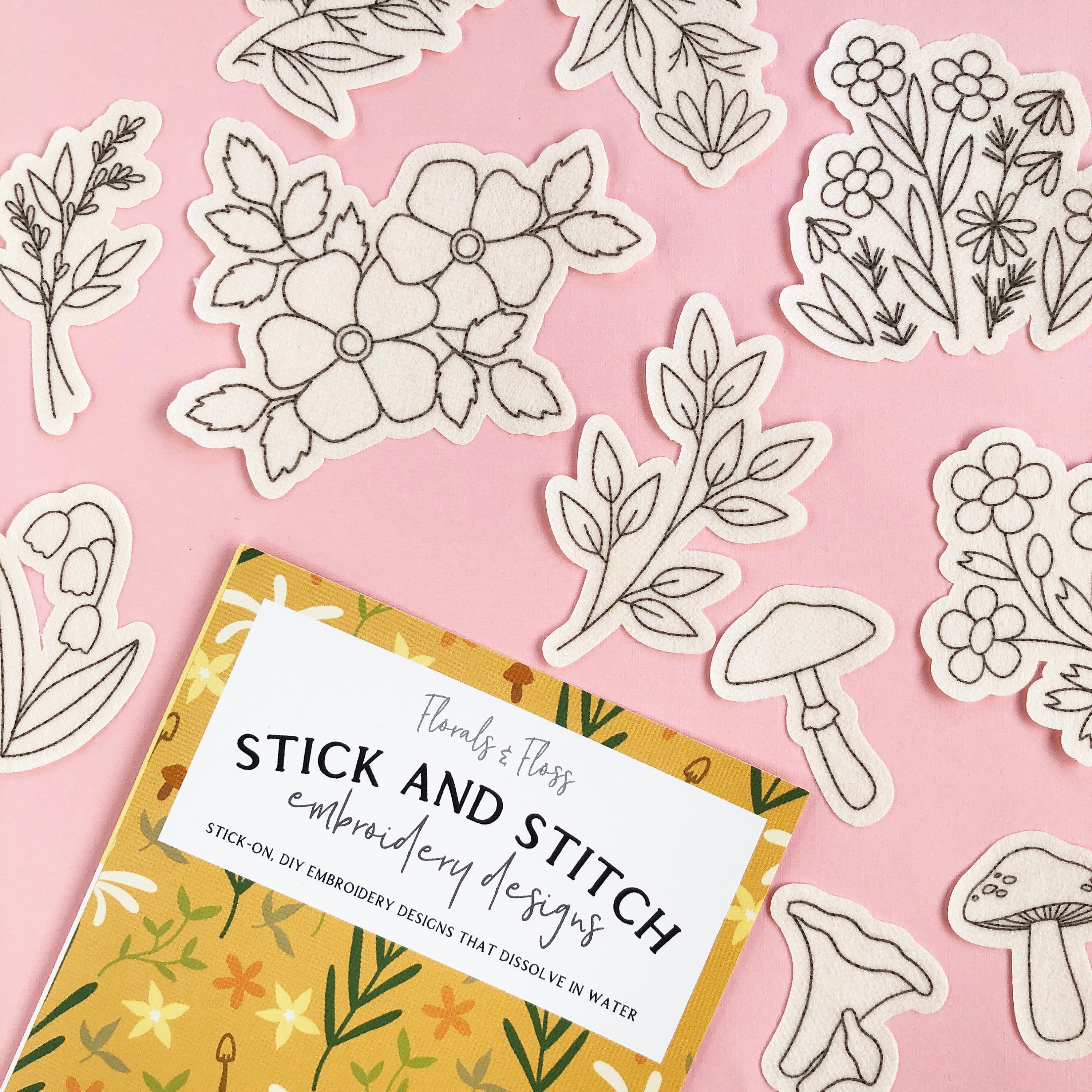 Wildflowers Stick & Stitch Embroidery Transfers — Becky's Sewing Studio