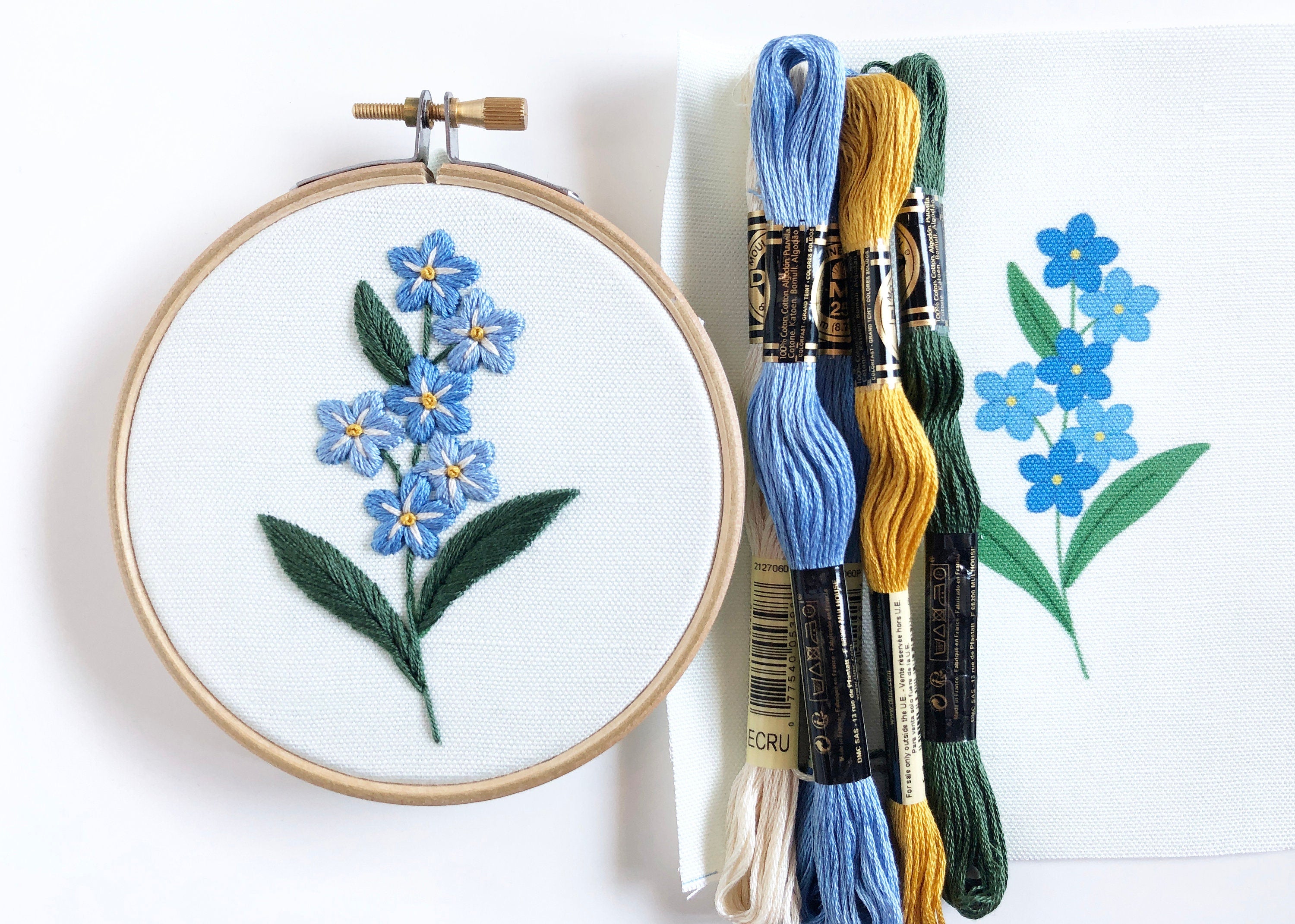 Forget Me Not Embroidery Mini Kit- 4 – floralsandfloss