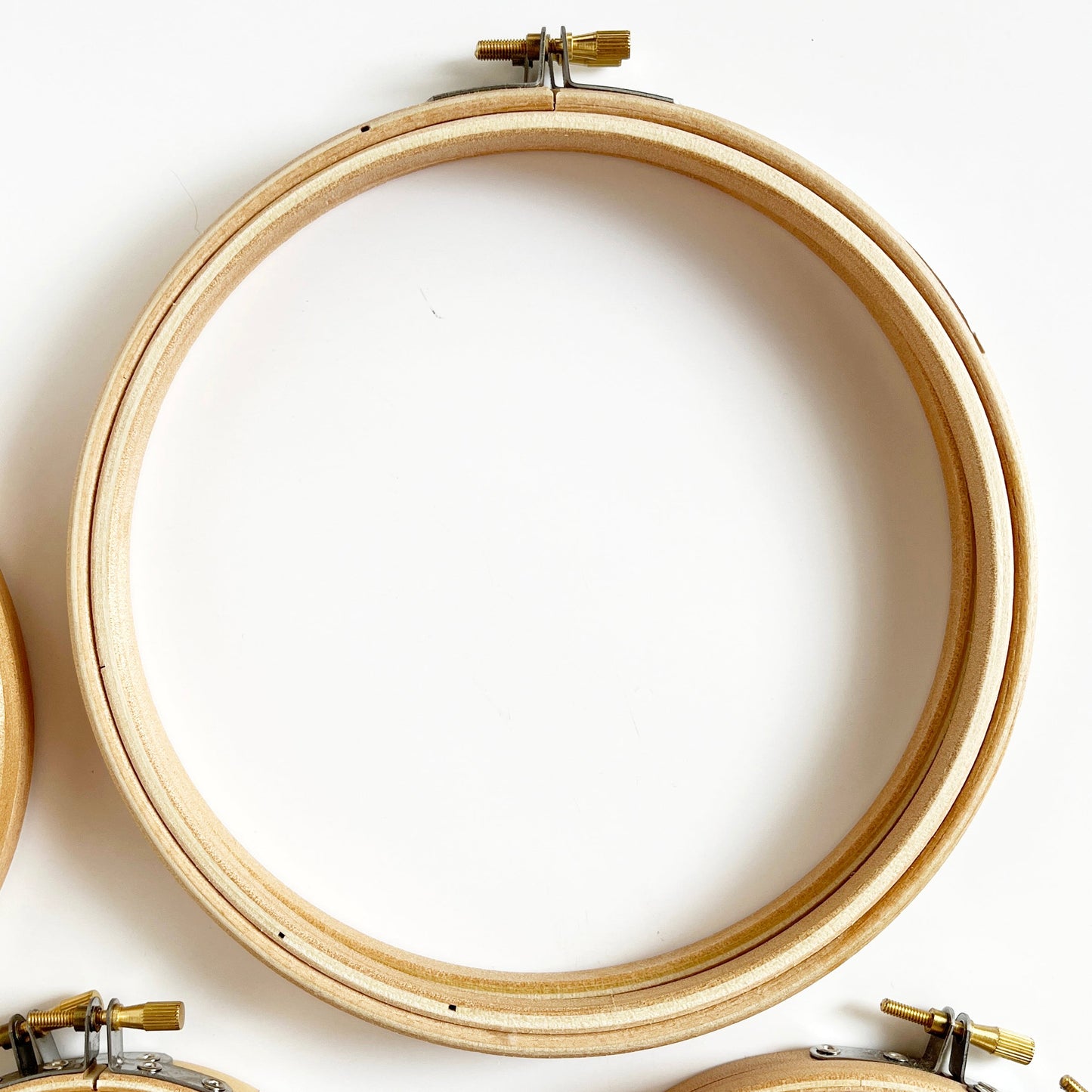 7 inch wooden Embroidery Hoops (I have too many!)