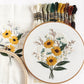 Wildflower Bouquet Embroidery Kit - 7 inch project