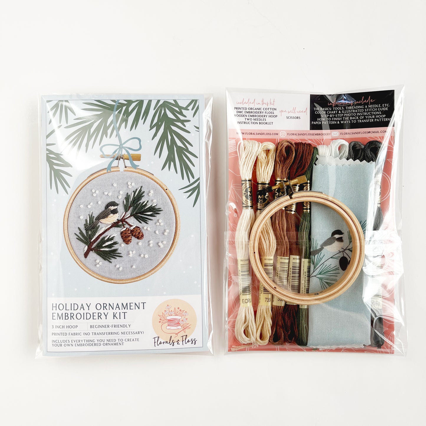 Chickadee Holiday Ornament Mini-Kit