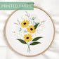 Wildflower Bouquet Embroidery Kit - 7 inch project
