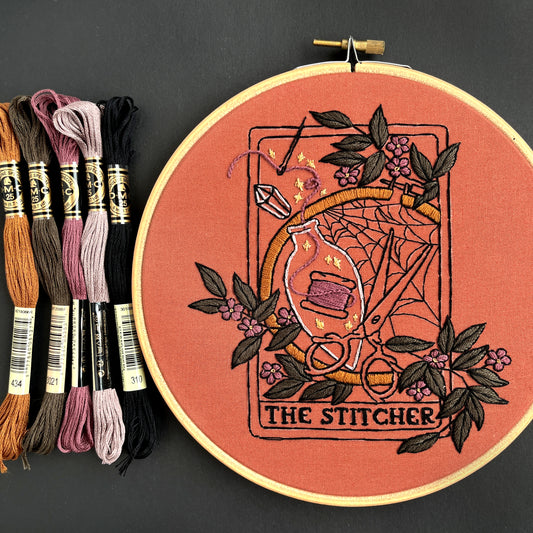 The Stitcher Embroidery Kit (printed fabric) - 7"