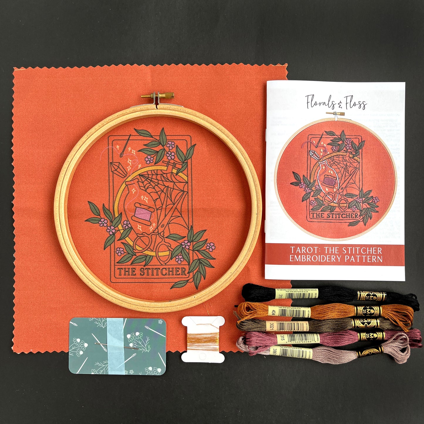 The Stitcher Embroidery Kit (printed fabric) - 7"