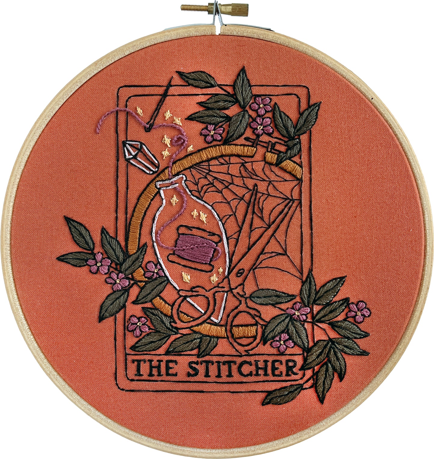 Printed Fabric Only - The Stitcher - 7" Hoop