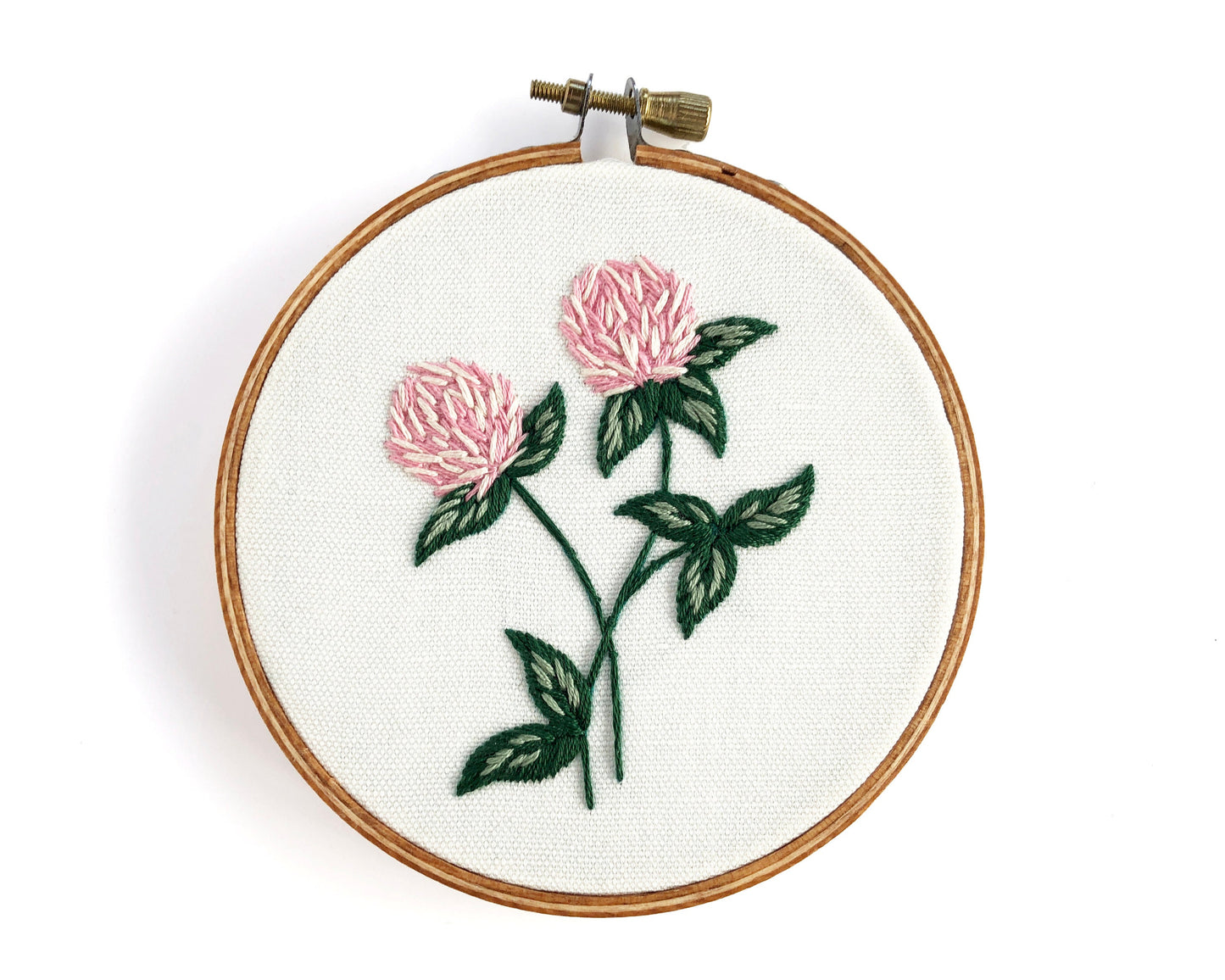Mini Wildflower Kit, Embroidery Kit, DIY Craft, Botanical Embroidery, Beginner embroidery pattern, Wildflower Embroidery, Clover embroidery