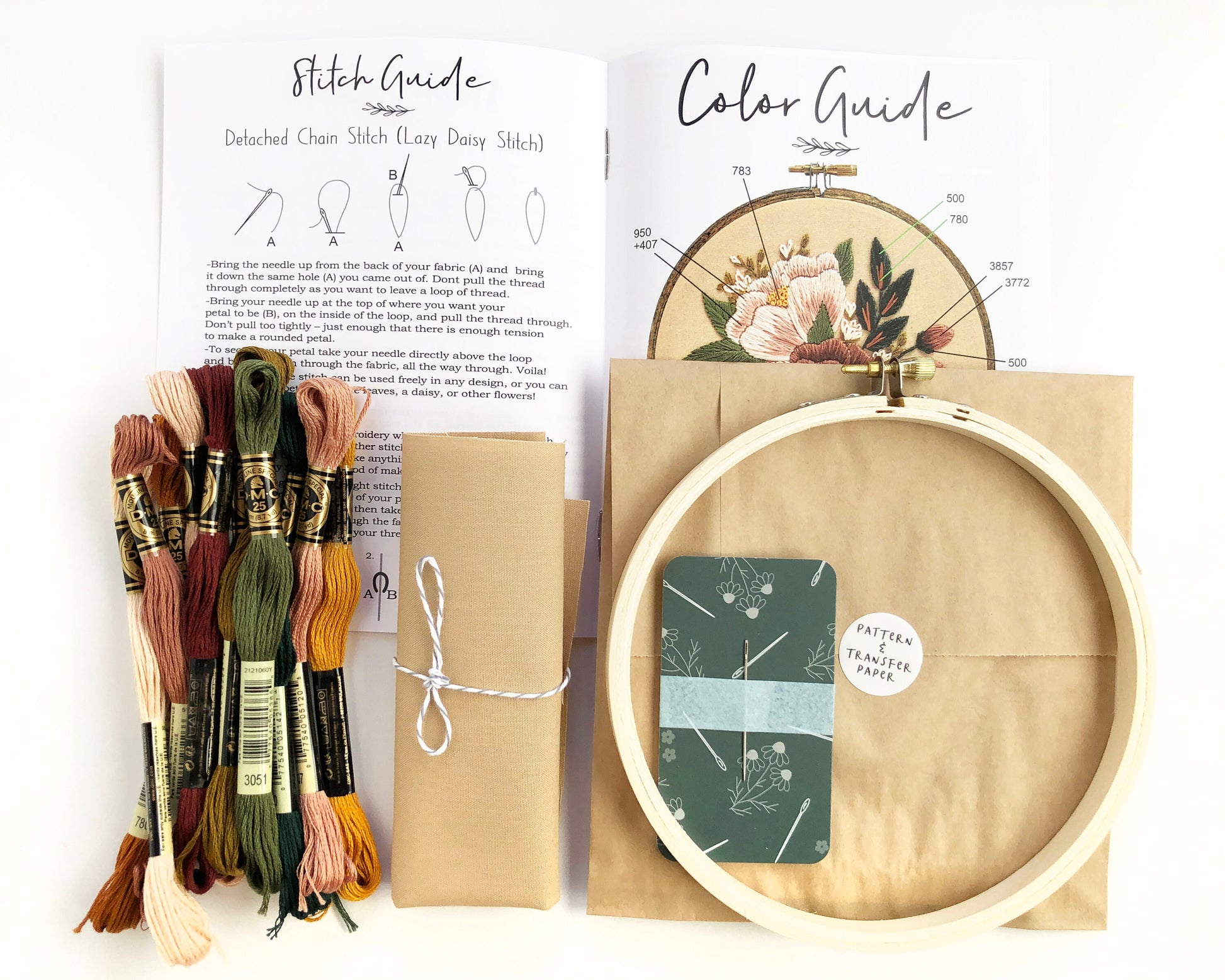 Hand embroidery Kit, Blush Florals Embroidery Kit, DIY embroidery, DIY home decor, embroidery kit, flower embroidery, floral embroidery