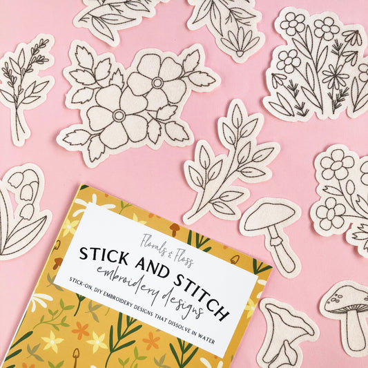 Embroidery Stick and Stitch Patches - Floral - Botanical - Washable  Embroidery Patch - Variety Pack — Sherwood Forest Creations